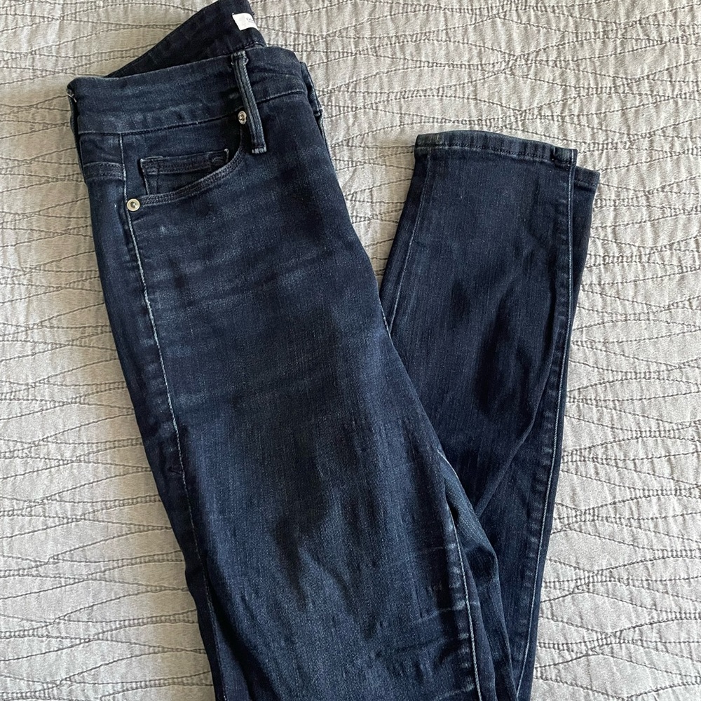 Good American Good Legs Dark High Rise Skinny Jeans Size 6/28